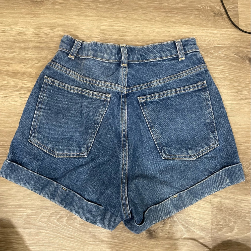 American Apparel denim shorts, dark wash, 26